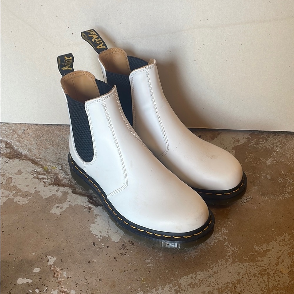 Dr. Martens classic White and black Boots